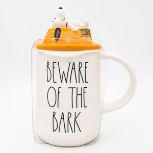 Rae Dunn Snoopy Halloween Mug – Beware Of The Bark, 16oz Ceramic Coffee Mug